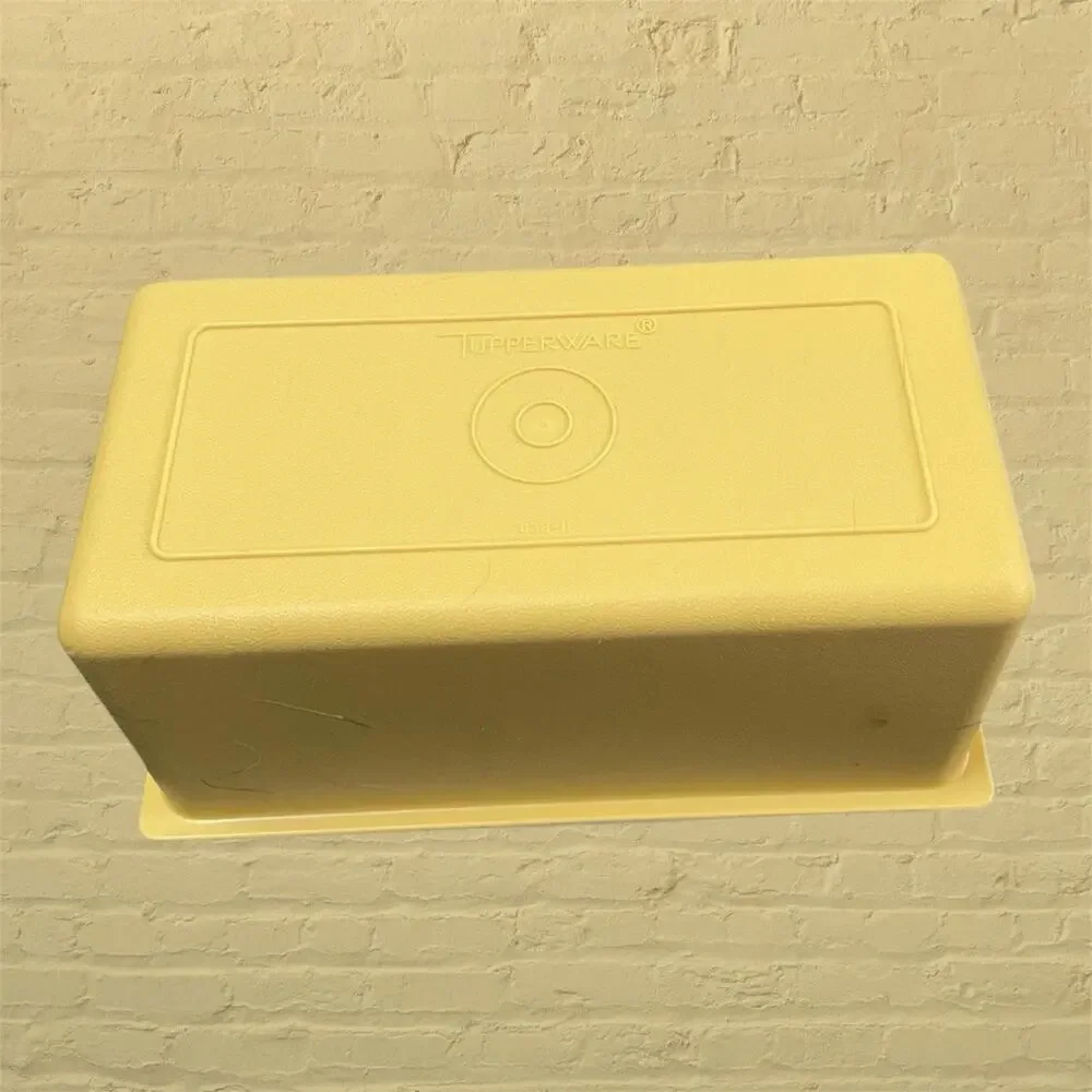 Tupperware Harvest Gold Butter Cheese Container Replacement Lid Part 638 Vintage